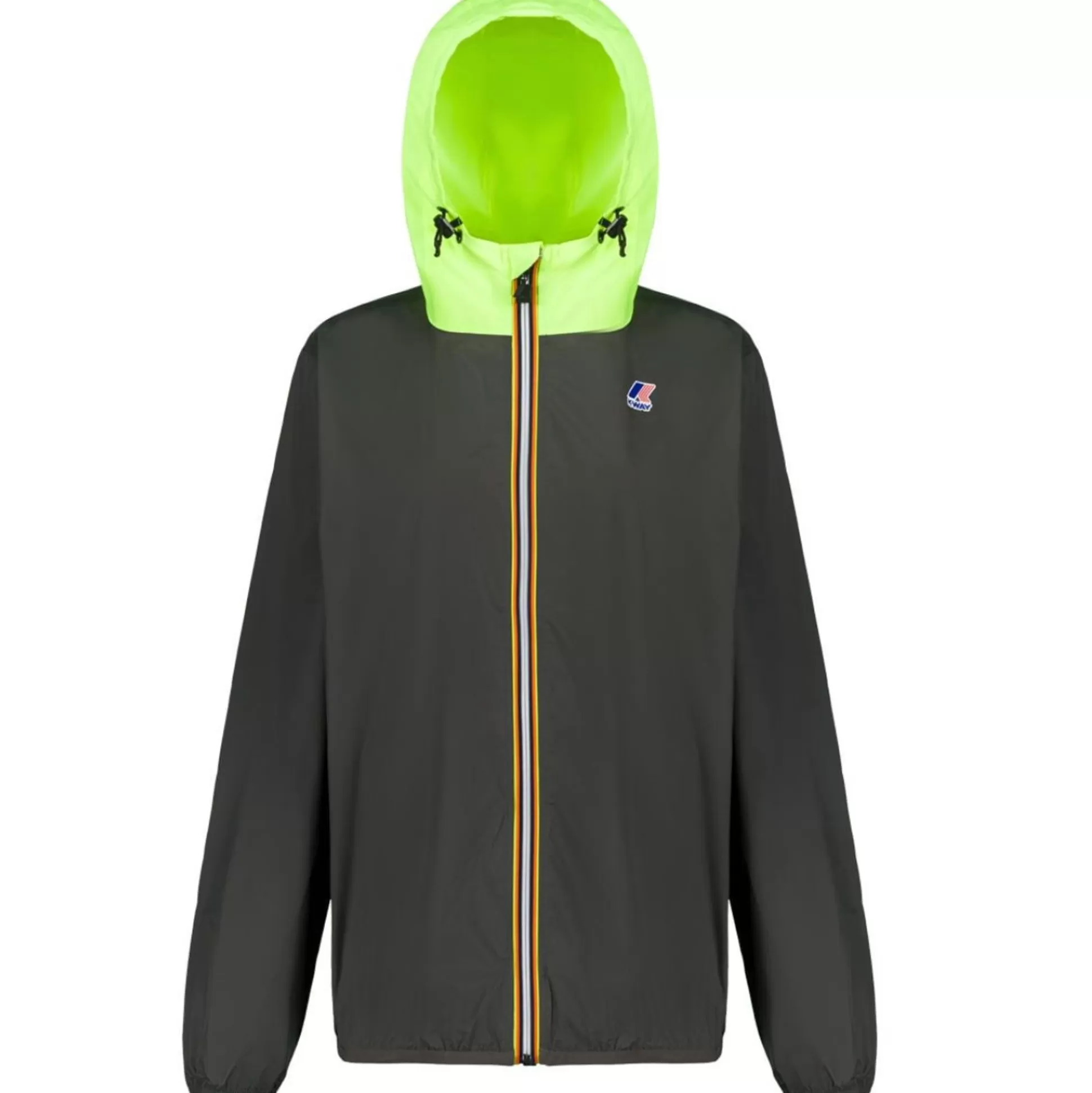 Fashion K-WAY Le Vrai 3.0 Claude Bi-Colour G R E E N B L A C K I St - Yello W