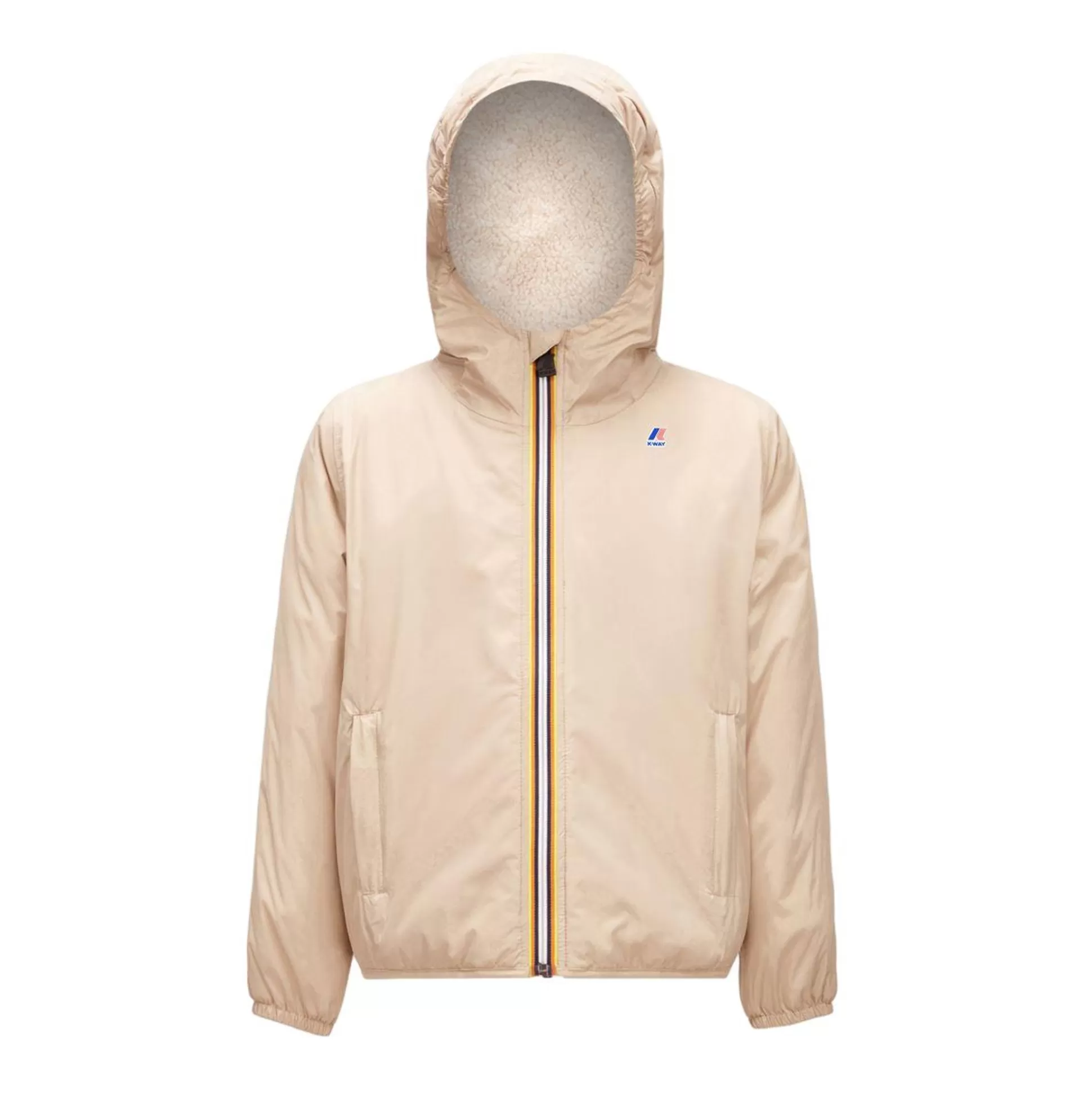 Shop K-WAY Le Vrai 3.0 Claude Orsetto Kids Ecru - Beige Grey