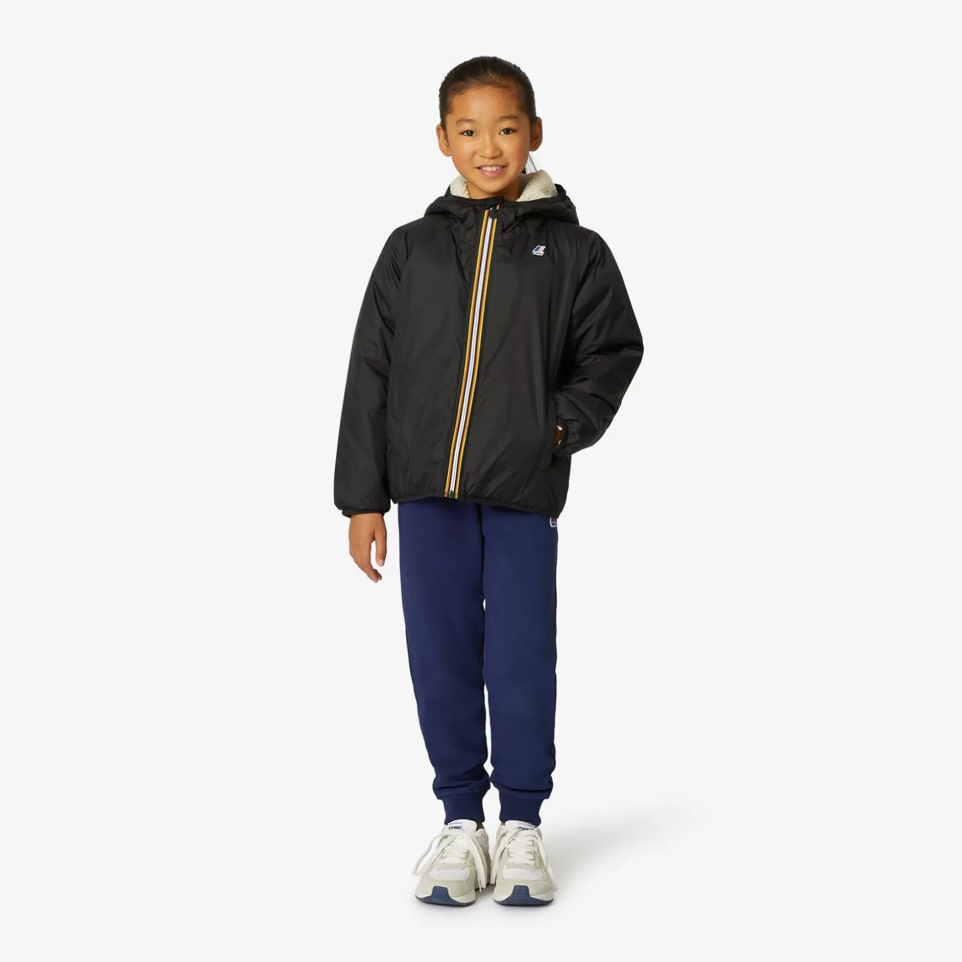 Cheap K-WAY Le Vrai 3.0 Claude Orsetto Kids Ecru - Black Pure