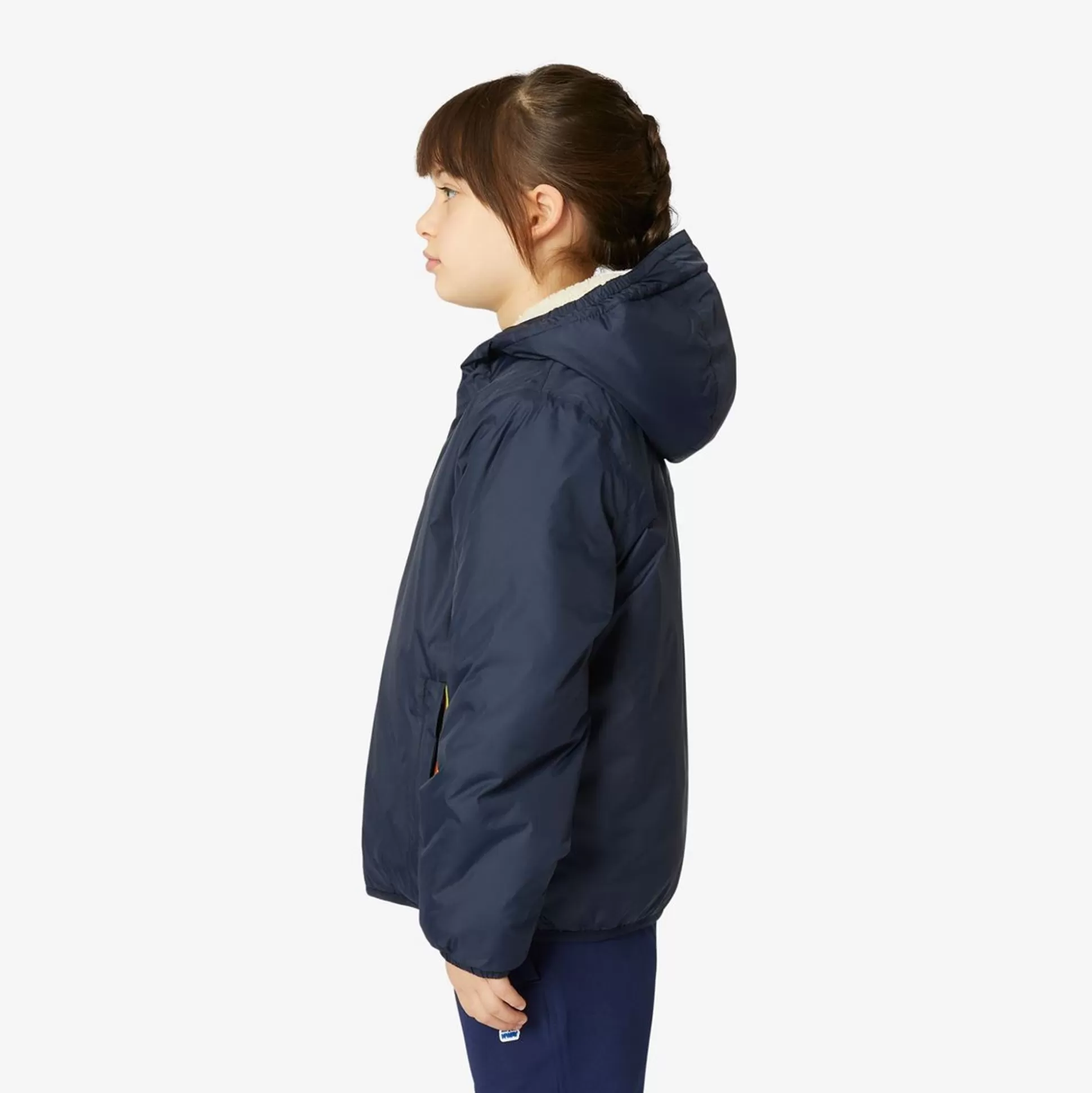 Outlet K-WAY Le Vrai 3.0 Claude Orsetto Kids Ecru - Blue Depht