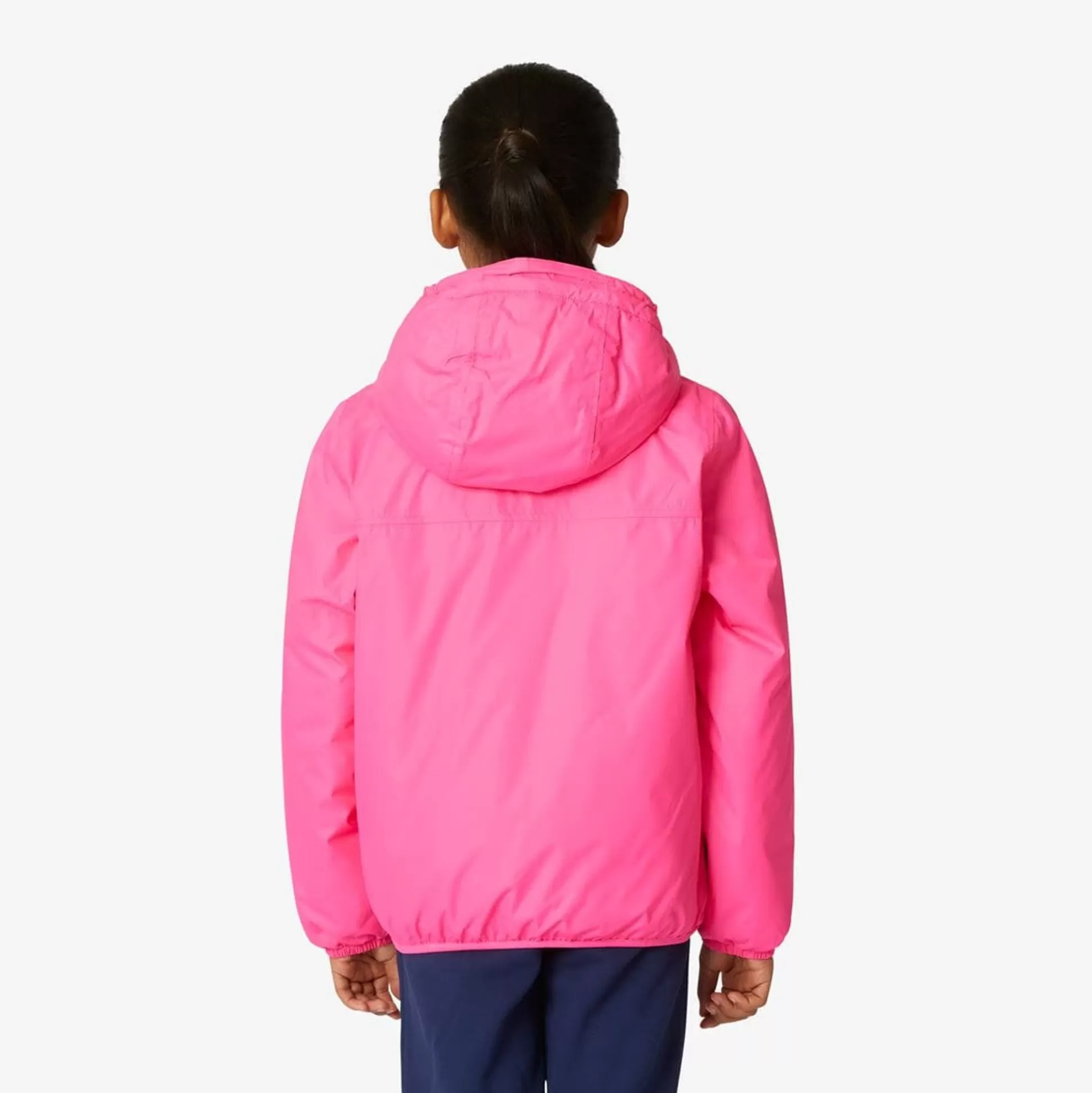 Fashion K-WAY Le Vrai 3.0 Claude Orsetto Kids Ecru - Pink Intense