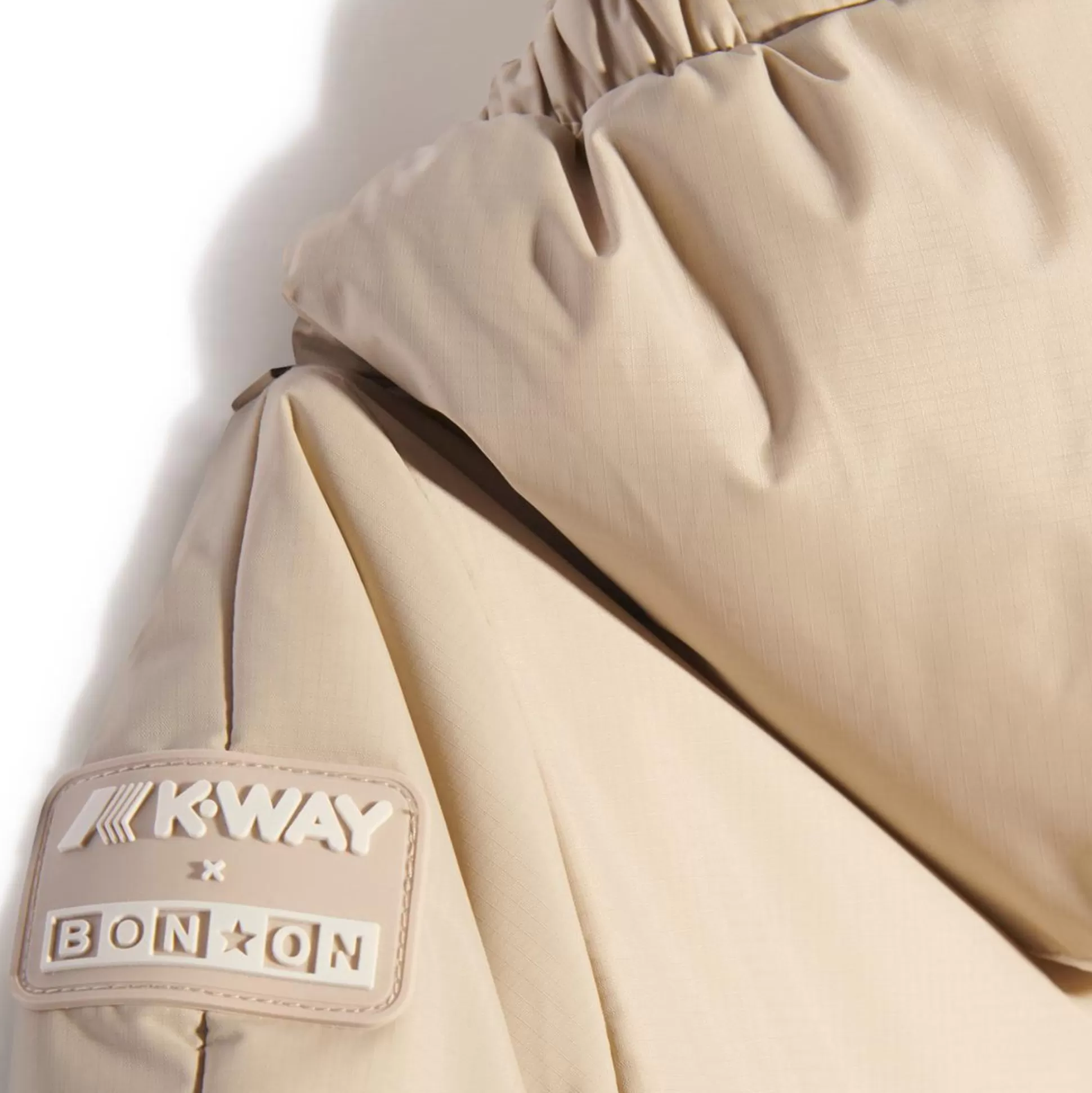 Fashion K-WAY Le Vrai 3.0 Snotty Orsetto Bonton Beige Grey-White Milk