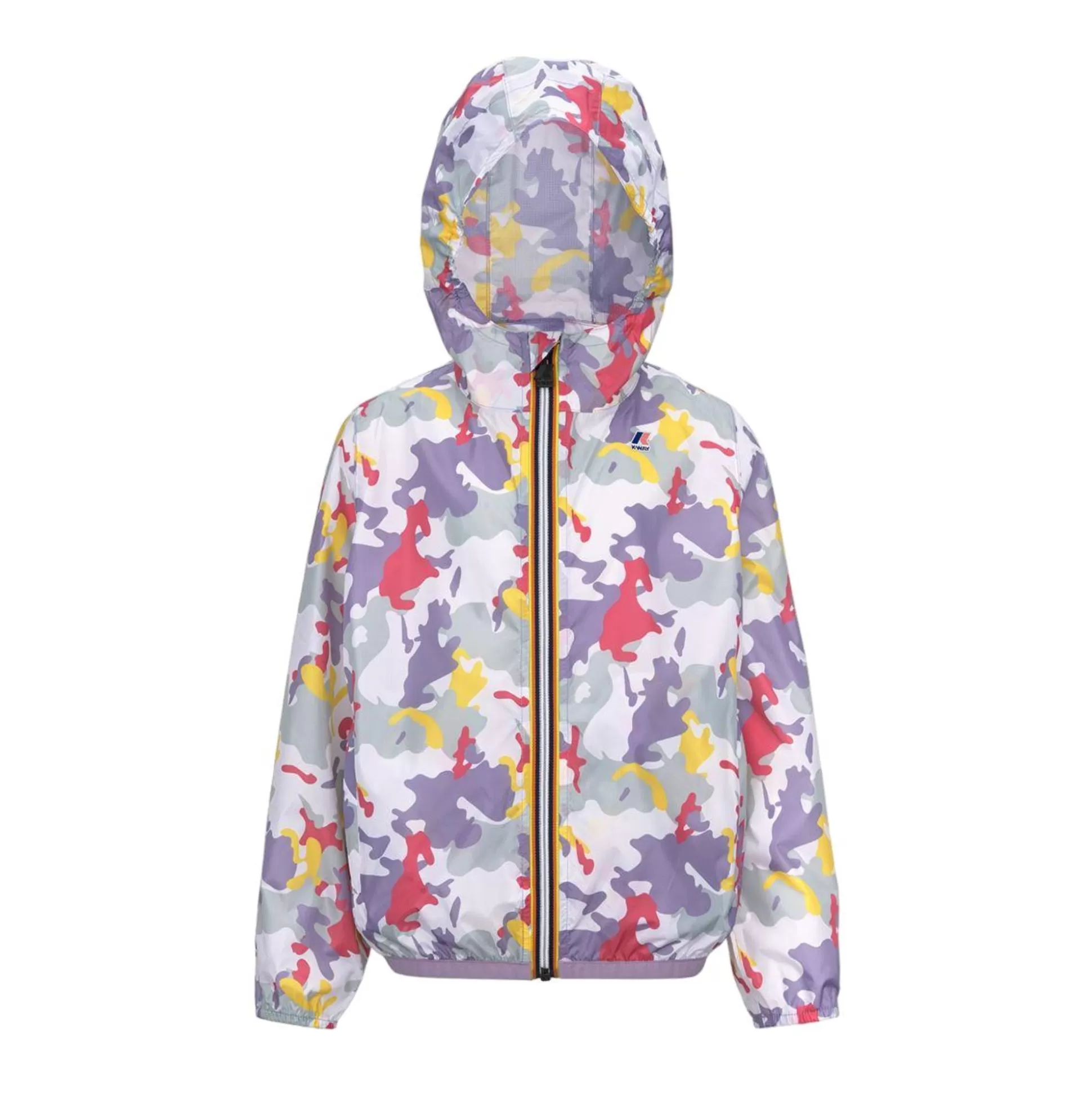 Shop K-WAY P. Le Vrai 3.0 Claude Kid Camo Violet Pink Green