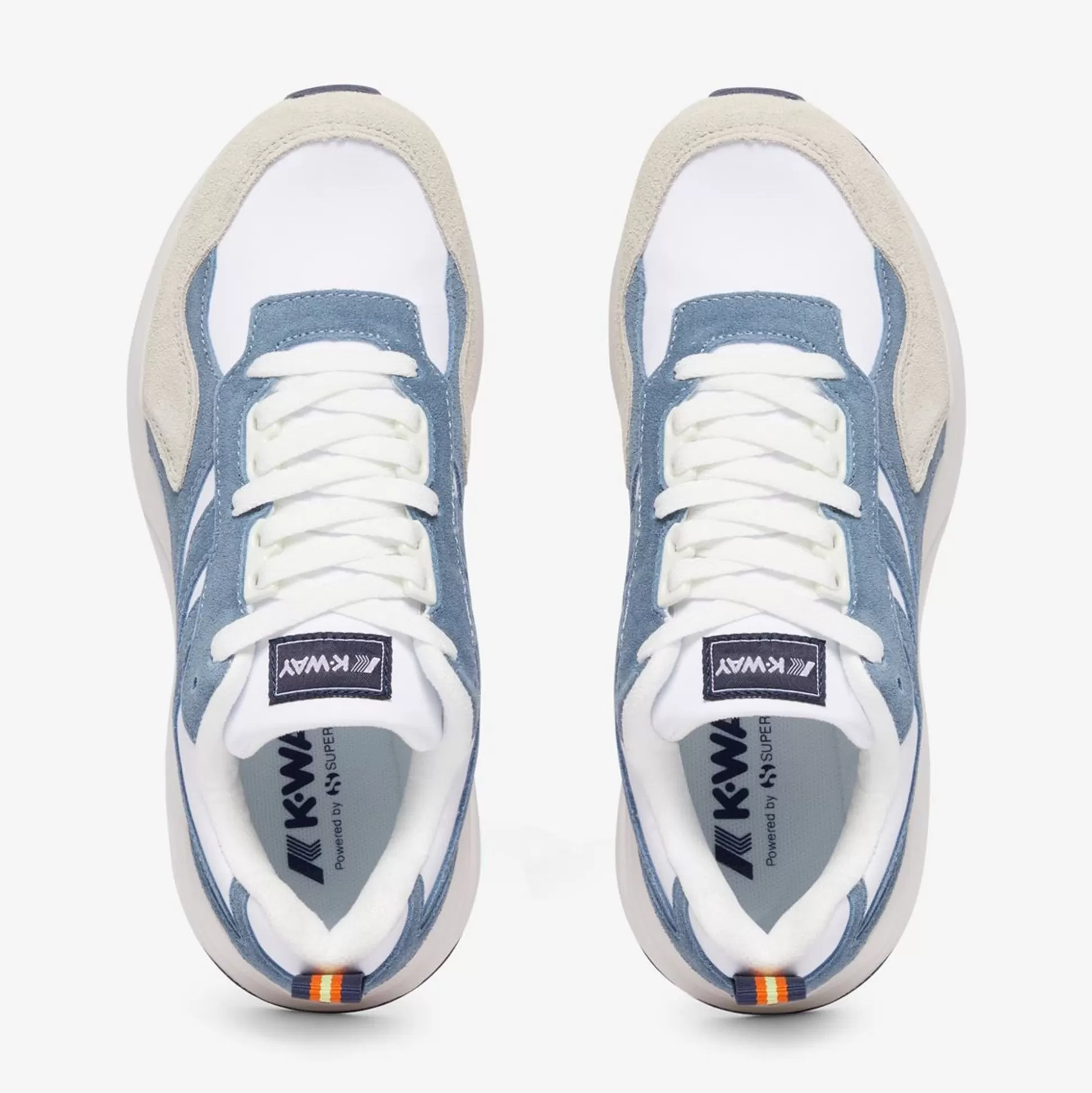Best Sale K-WAY Training 3.0 Laces White Azure Blizzard Beige Lt Blue Depht