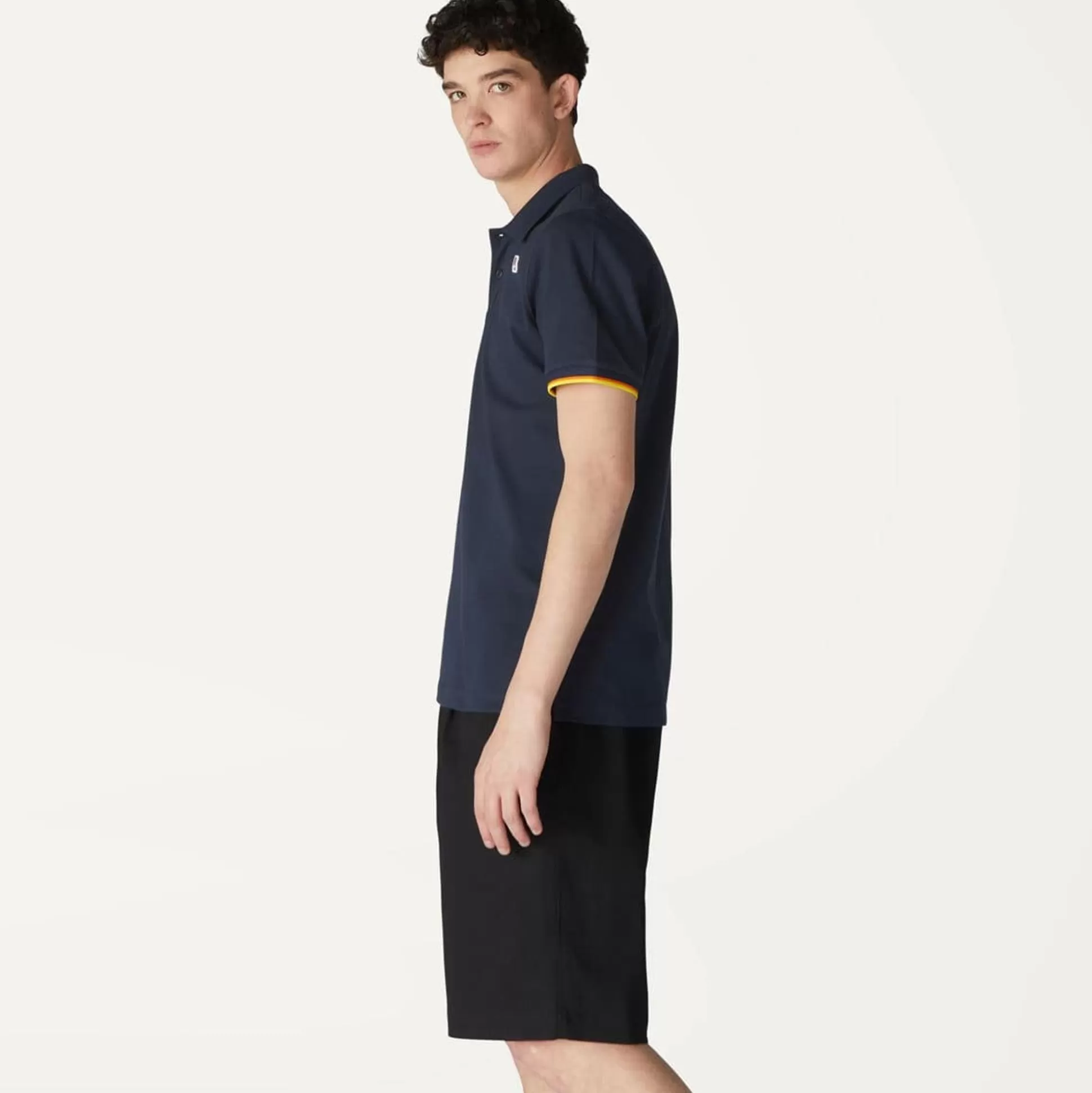 Sale K-WAY Vincent Contrast Polo Depht Blue